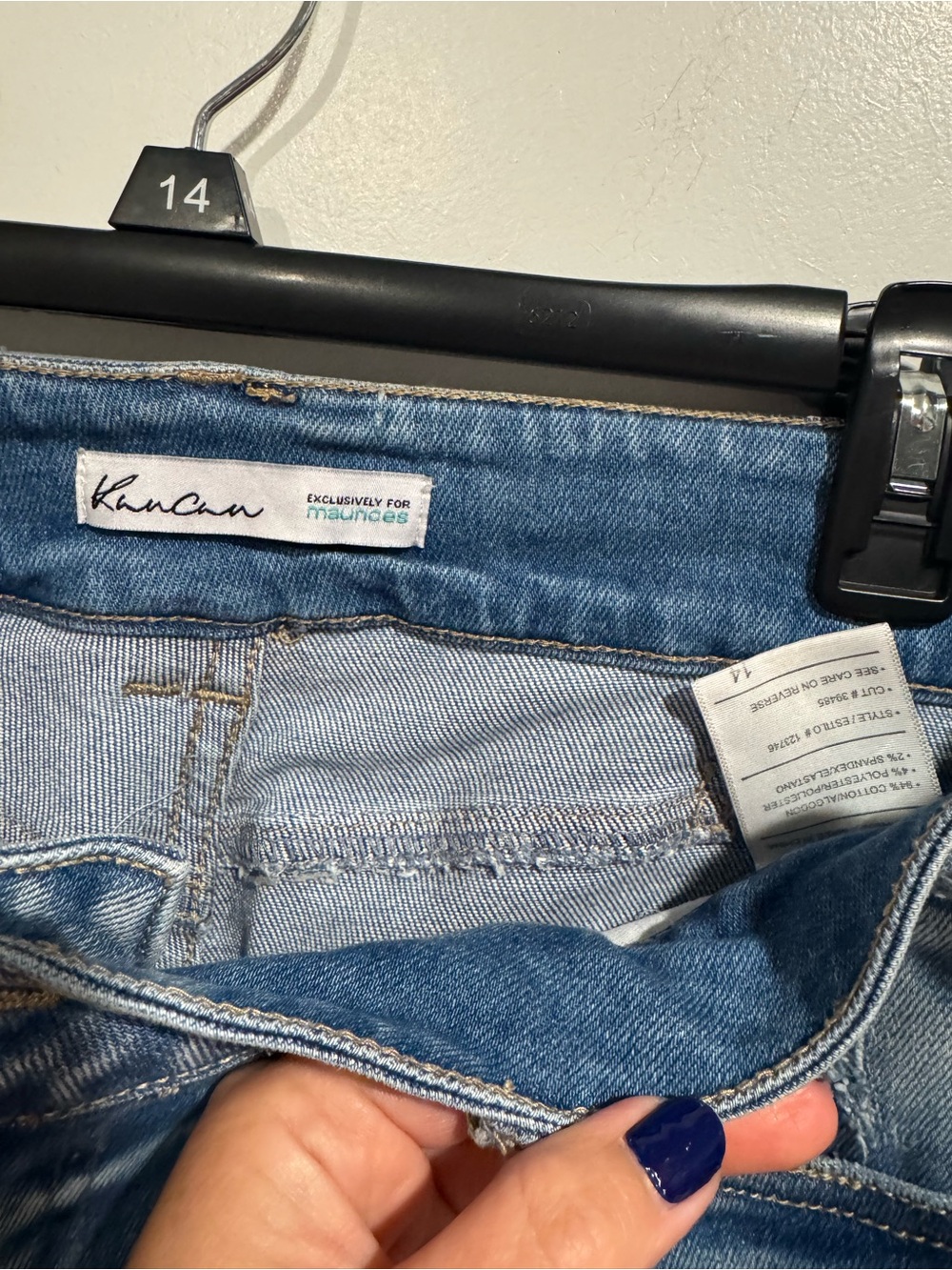 Kancan Raw Hem Crop Jeans - Size 14 - Picture 5 of 5